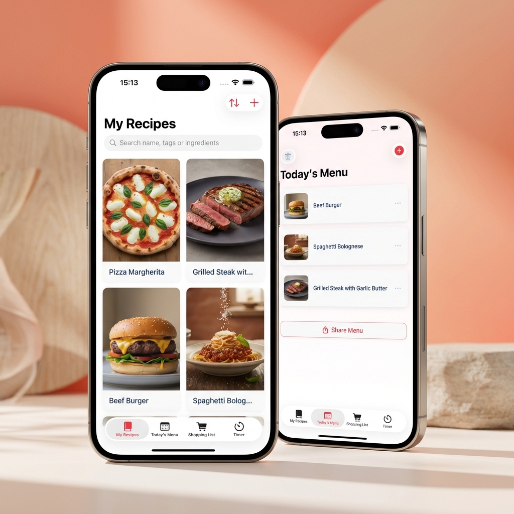 Today's Recipes App Mockup